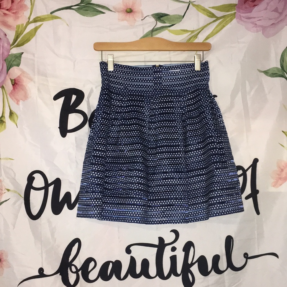 Navy blue Doted skirt